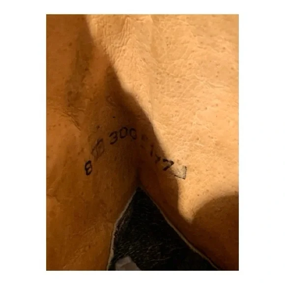 Men’s El Reparo (Texas) White Ostrich Leather Cowboy Boots Size 8 - Picture 9 of 10